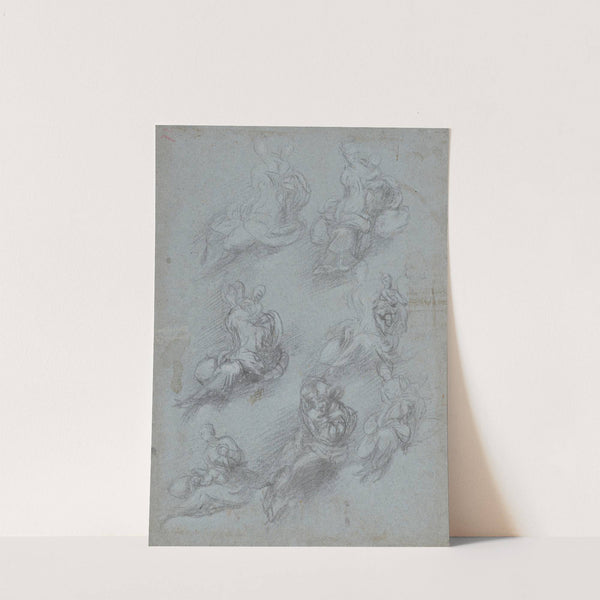 Studies for the Virgin and Child (recto) by Camillo Boccaccino