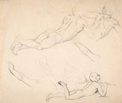 Studies of a Boy Playing the Flute