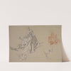 Studies of a Couple Seated on the Ground, Looking at a Songbook (ca. 1740) by Nicolas Lancret