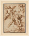 Studies of a Figure Bending Over, Two Putti, and an Arm