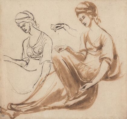 Studies of a Seated Woman