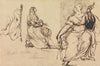 Studies of a Seated Woman