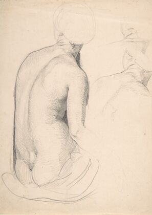 Studies of a Seated Woman from Behind