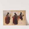 Studies of a Woman from Rügen by Hans Gude