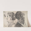 Studies of a Young Woman (1870) by Adolph von Menzel