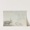 Studies of Animals (verso) by Antoine-Louis Barye