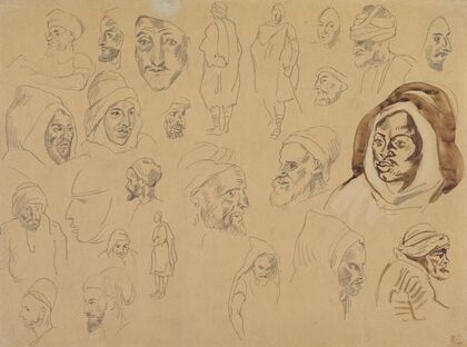 Studies of Arab Heads and Figures (after 1832)