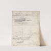 Studies of Boats on a Riverside by James Ward