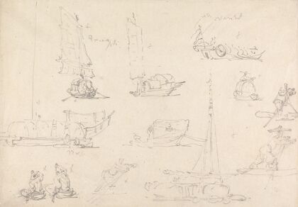 Studies of Chinese Junks and Boatmen