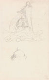Studies of Death and the Resurrection, and a Head of a Man