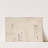 Studies of Deer - Three on on Sheet by Samuel Daniell