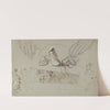 Studies of Fairies with a Pair of Hands (possibly representing the Opening of Pandora&#039;s Box) by William Lock the Younger