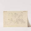 Studies of Figures on Horseback by Sawrey Gilpin