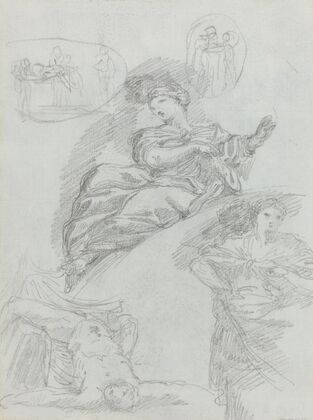 Studies of Figures (verso)