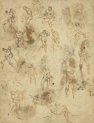Studies of Figures (verso)