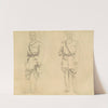 Studies of Generals Plumer and Haig for &#039;General Officers of World War I&#039; (recto) by John Singer Sargent
