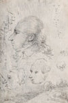 Studies of Heads (verso) (c. 1820s(?))