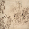 Studies of Horsemen and Study of a Figure for a Deposition
