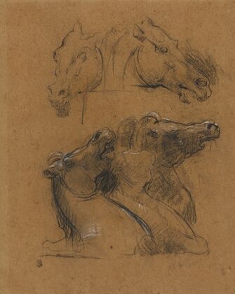 Studies of Horses (after the Elgin marbles)