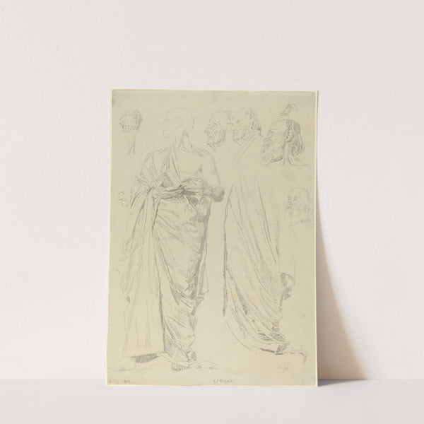 Studies of Men in Togas (recto) by Otto Greiner