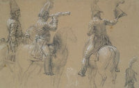 Studies of Mounted Soldiers
