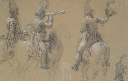 Studies of Mounted Soldiers
