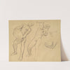 Studies of Notus for &#039;The Winds&#039; by John Singer Sargent