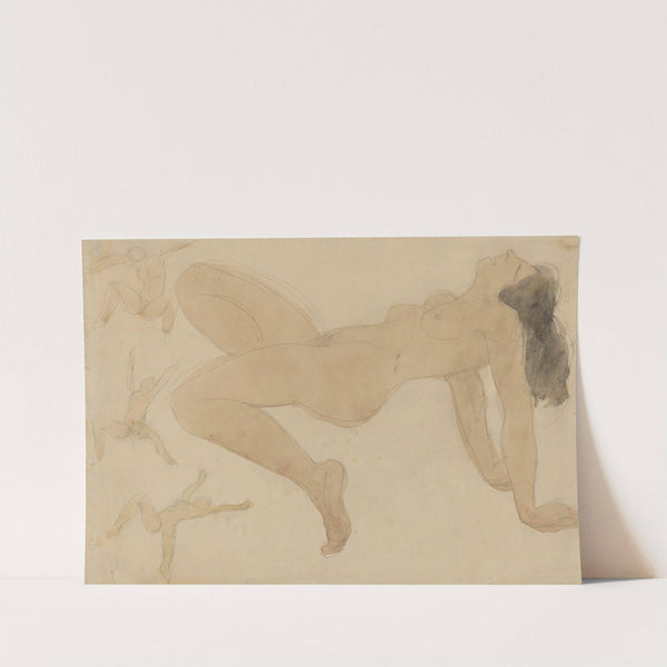 Studies of Nude Dancers by Odilon Roche