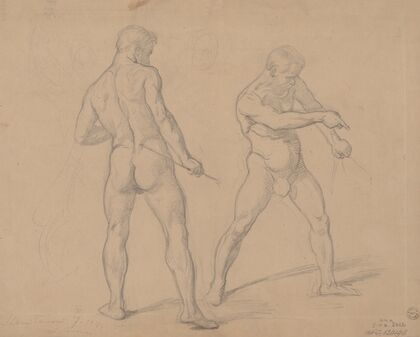 Studies of nude males to the painting ‘Martyrdom of St. Josaphat Kuntsevych’