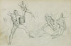 Studies of nude men in combat