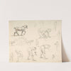 Studies of Soldiers and Cart Horses (1830–75) by Isidore Pils