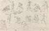 Studies of Soldiers in Camp