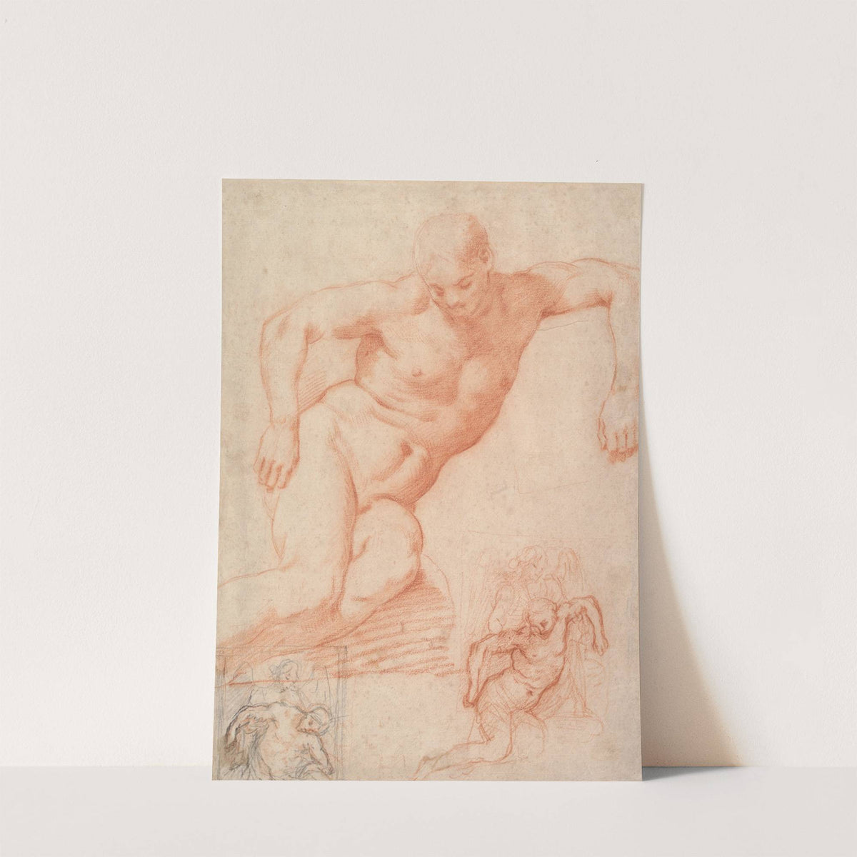 Studies of the Dead Christ supported by an Angel, with subsidiary studies for the same composition by Poppi (Francesco Morandini)