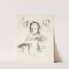 Studies of the Head of Saskia and Others by Rembrandt van Rijn