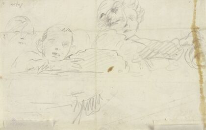 Studies of two figures