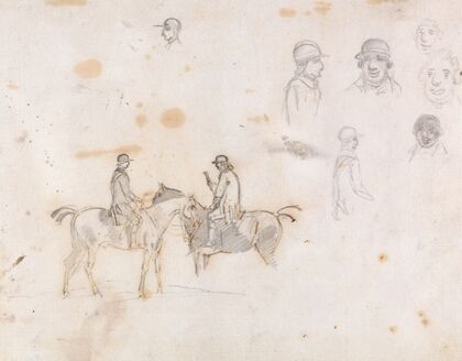Studies of Two Riders, and of Rider’s Heads