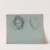 Studies of Two Women&#8217;s Heads by John Russell