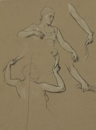 Study drawings for a mural