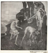 Study for a Bookplate with St. George Rescuing a Maiden from a Dragon