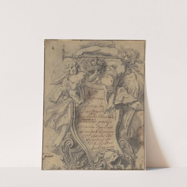 Study for a Cartouche by Gilles-Marie Oppenord