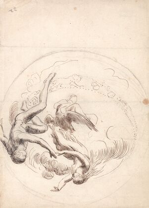 Study for a Circular Ceiling Decoration