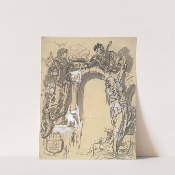 Study for a Frontispiece (19th century) by Gustave Doré