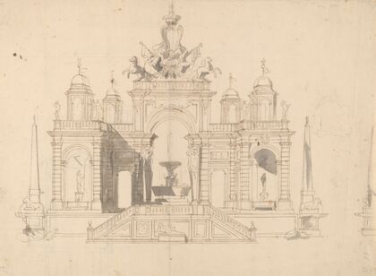 Study for a ‘Macchina’ of a Fountain Pavilion