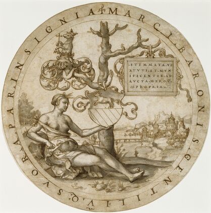 Study for a Stained Glass Window with the Coat of Arms of the Barons von Paar
