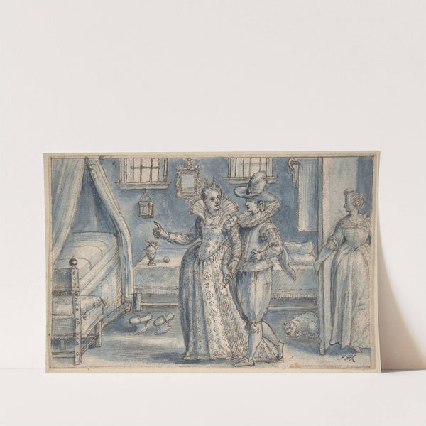 Study for an engraving in the Hortus Voluptatum by Crispijn de Passe the Elder
