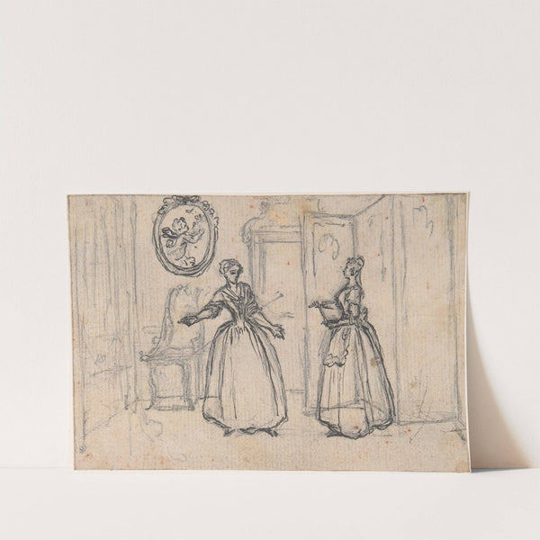 Study for an Engraving of &#039;Songs in the Opera of Flora&#039; by Hubert-François Gravelot