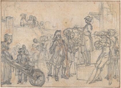 Study for an Engraving of ‘Songs in the Opera of Flora’