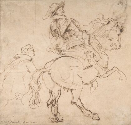 Study for an Equestrian Portrait, Possibly that of Albert de Ligne, Count of Arenberg