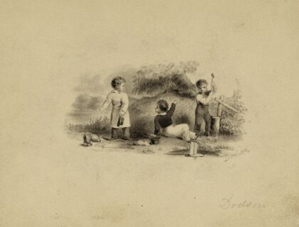 Study for bank-note vignette
