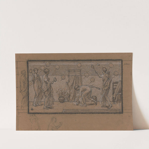 Study for Battledore and Shuttlecock (ca. 1871) by Albert Joseph Moore